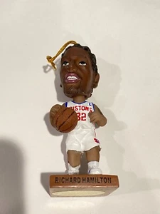Vtg Detroit Pistons NBA Richard Hamilton Resin Bobblehead Ornament 4"tall - Picture 1 of 7