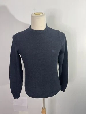 penguin by Munsingwear gray long sleeve sweater men small cotton acrylic - Image 1 of 4