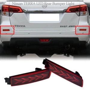 LED Red Rear Fog&Brake Taillight Bumper Reflector Lights For Nissan Terra - Imagen 1 de 6
