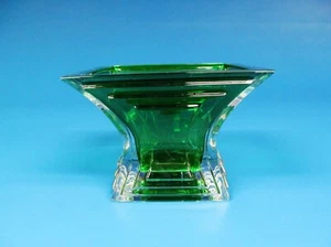 Mikasa Green City Lights Square Votive Candle Dish Holder Czech Republic - Picture 1 of 5