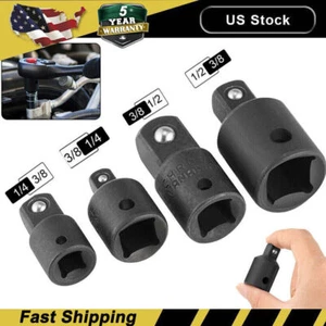 4PC 3/8" to 1/4" 1/2inch Drive Ratchet SOCKET ADAPTER REDUCER Air Impact KITS - Picture 1 of 8