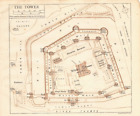 The Tower of London 1918 map plan