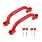Red Non-Slip Playground Safety Handles for Swing Sets & Barn Doors