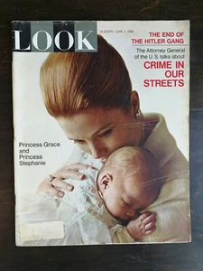 Look Magazine June 1, 1965 - Princess Grace & Stephanie - End of Hitler Gang C1 - Picture 1 of 2