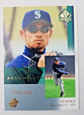 Ichiro Suzuki 2003 Upper Deck SP Authentic 0288/2500 Mariners #119 B7 - Image 1 of 2