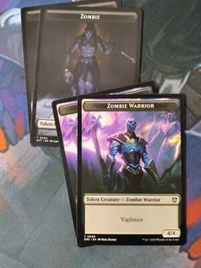 Zombie Warrior / Zombie Token x 4 | 7% Off 2+ | Aetherdrift | NM | MTG - Picture 1 of 1