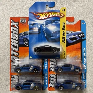 2008 Hot Wheels/Matchbox Audi R8 Black Blue Lot Of 5 - Picture 1 of 6