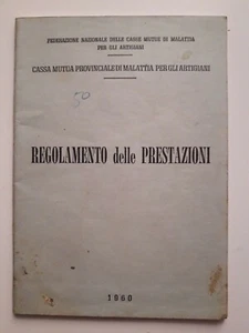 Regolamento delle Prestazioni Cassa Mutua per gli Artigiani anno 1960 - Picture 1 of 2