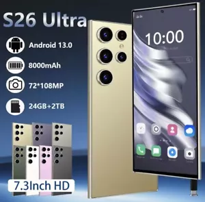 S26 Ultra 5G Smartphone 7.3" Factory Unlocked 12GB+512GB Android 14.0 Dual SIM - Picture 1 of 21