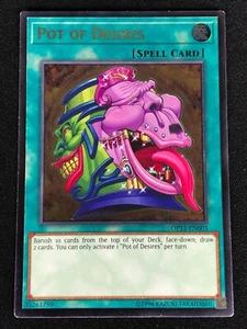 YUGIOH POT OF DESIRES OP11-EN003 ULTIMATE (NM) - Picture 1 of 1