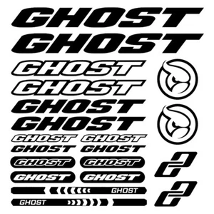 GHOST Bike Vinyl Labels Decals Stickers Set for MTB Bicycle DIY Decoration - Picture 1 of 8