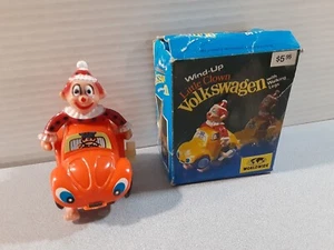 VTG WIND-UP LITTLE CLOWN VOLKSWAGEN WALKING LEGS W/ BOX WORKS - Picture 1 of 16
