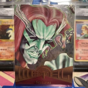 1995 Fleer Marvel Metal #52 Skullfire Carta da visita - Foto 1 di 10