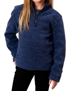 Roper Western Jacket Girls Fleece Collar Blue 03-298-0692-6146 BU - Picture 1 of 2