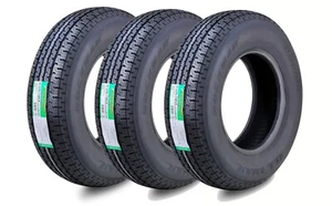 ROCKMAN Trailer Tire ST225/75R15 10-Ply LR E 117M Steel Belted Radial 11168 Set3 - Picture 1 of 4