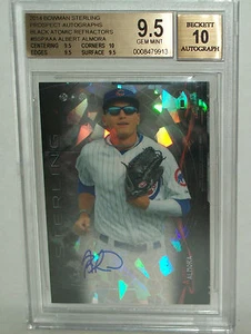 2014 Bowman Sterling - Black Atomic Refractor - Albert Almora Autograph - Picture 1 of 2