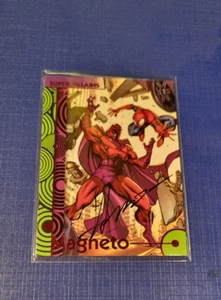 2013 Marvel Fleer Retro Base Autograph #56 Ale Garza - Magneto - Bild 1 von 2