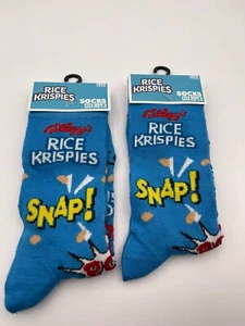 Rice Krispies Cereal Mens Novelty Socks 2 Pairs - Picture 1 of 2