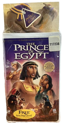 THE PRINCE OF EGYPT VHS TAPE NEW SEALED WITH BEAN BAG CAMEL ACADEMY AWARD SONG Foto 1 de 3