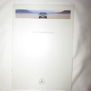 MERCEDES S-CLASS W140 Saloon 6 cylinder V8 V12 Introductory UK  Brochure 1991 - Picture 1 of 1