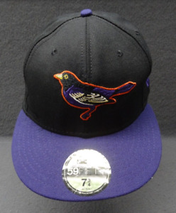 Baltimore Oriole New Era 59Fifty 7 3/4 100% Wool Made in USA VTG Hat Ravens 5950