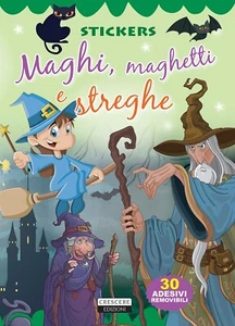 Stickers Maghi maghetti e streghe, Con 30 adesivi removibili, Ediz. illustrata - Foto 1 di 3