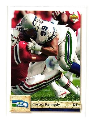 1992 Upper Deck #495 Cortez Kennedy Seattle Seahawks - Image 1 of 2