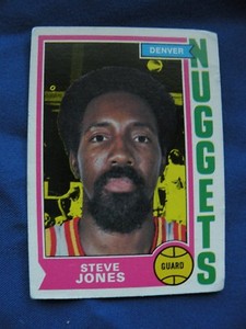 1974-75 Topps Steve Jones Nuggets card #193 NBA basketball $1 S&H 