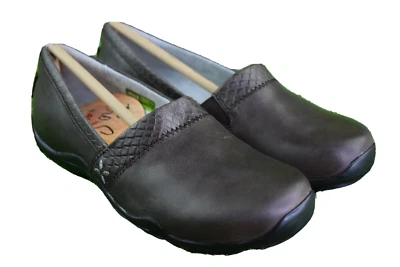 Zapatos sin cordones para mujer Ahnu Jackie Pro en cuero marrón: estilo cómodo en talla 6 Foto 1 de 4