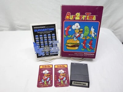 BurgerTime (Intellivision, 1983) Gatefold Complete Tested and working - Image 1 of 4