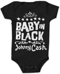 Johnny Cash Baby in Schwarz Country Einteiler Baby Strampler Body 30030056 - Bild 1 von 3