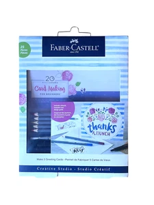 Faber-Castell Card Making For Beginners 20 Minute Studio 25 Pc Set NEW Sealed - Picture 1 of 2