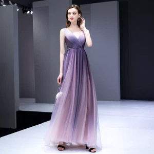 NEW Evening Formal Party Ball Gown Prom Bridesmaid Host Gradient Dress YMJ040 - Picture 1 of 13