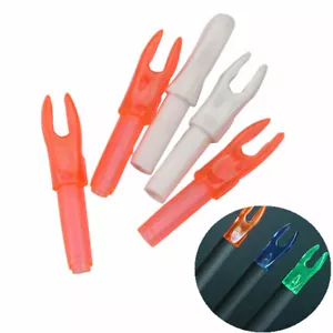 50pcs Archery Arrow Nocks Insert Tip Tail Plastic Nock ID4.2mm Arrow Shaft Shoot - Picture 1 of 18