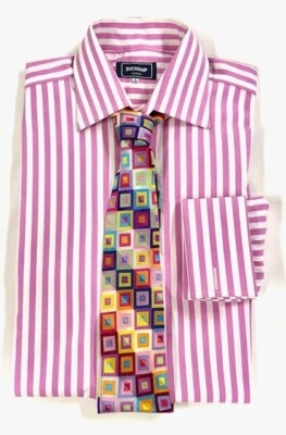 Duchamp Vintage Unisex Dress Shirt French Cuffs Size 16 - Image 1 of 4