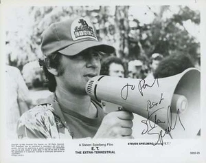 SPIELBERG, Steven. (b. 1946): "E.T. The Extra-Terrestrial" - Signed Promotional - Picture 1 of 1