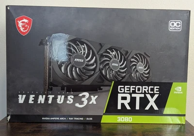 MSI GeForce RTX 3080 Ventus 3X OC 10GB GDDR6X Graphics Card - Image 1 of 4
