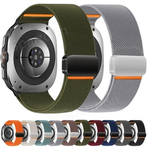 Magnetic Nylon Band Strap For Samsung Galaxy Watch Ultra 47mm 2025 Smartwatch - Picture 1 of 21