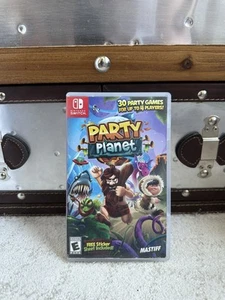 Party Planet (Nintendo Switch) BOX ONLY NO GAME STICKER SHEET UNUSED - Picture 1 of 3
