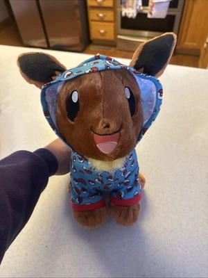 EEVEE POKEMON Build-A-Bear 16” PLUSH com caixa de som e roupa Poke Ball BAB Stuffy - Imagem 1 de 4