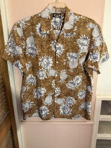 Camisa floral de piña manga corta para hombre Hawaii Blues talla grande - Imagen 1 de 5
