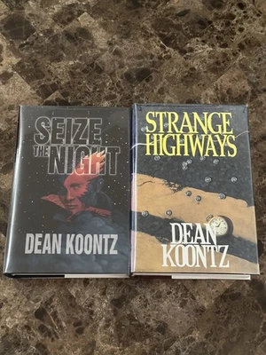 Dean Koontz Seize The Night Strange Highways Cemetery Dance Signed Numbered Slip - Image 1 of 4