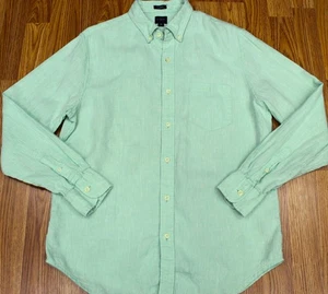 CAMISA INFORMAL J.CREW CLASSIC FIT LINO VERDE CLARO Talla MEDIANA, M - Imagen 1 de 3