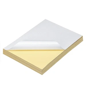100 Feuilles De Papier Adhésif A4 Transparent Pour Imprimante à Fibre Végétale ~ - Afbeelding 1 van 12