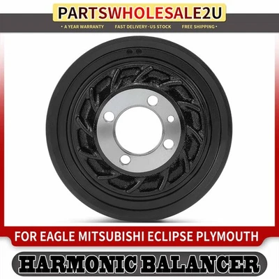 Engine Harmonic Balancer for Mitsubishi Galant Eclipse Eagle Talon Plymouth Colt - Image 1 of 4