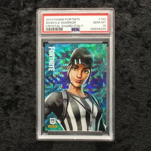 Panini Fortnite Series 1 PSA 10 Whistle Warrior #149 Crystal Shard Italy Cards - Picture 1 of 2