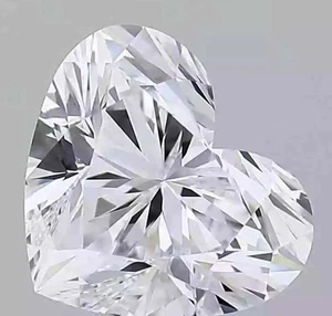 4.4 Ct Lab Created Heart Diamond D/VVS1 CVD Loose Gemstone IGL Certified 5ARG - Picture 1 of 3