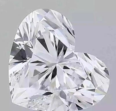 4.4 Ct Lab Created Heart Diamond D/VVS1 CVD Loose Gemstone IGL Certified 5ARG - Image 1 of 3