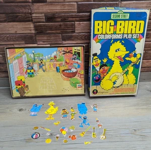 Sesame Street Big Bird Colorforms Play Set #685 Children Television Network 1986 - Picture 1 of 19
