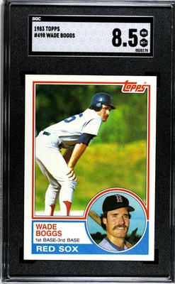 1983 Topps Wade Boggs #498 SGC 8.5 - Image 1 of 2